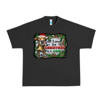 Pigment Black all i want for christmas is a cow Urban Heavy Tee - RanaPortraitStore