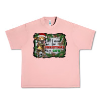 Salmon all i want for christmas is a cow Urban Heavy Tee - RanaPortraitStore