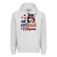 Dove Grey All American Mama Premium Hoodie - LillyAllenDesigns