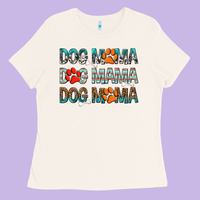 Dog Mama Ladies Tee Designed By Texasbilliewilder