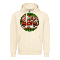 Sandshell christmas gnomes truck Zipper Hoodie - Artiststas