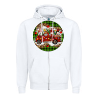 White christmas gnomes truck Zipper Hoodie - Artiststas