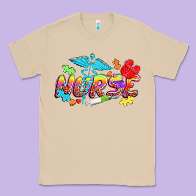 Autism Nurse Classic Tee Designed By Nancycooperartshop