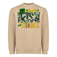 Mushroom Half Irish All Trouble Heavyweight Sweatshirt - CowhideDigitalArt