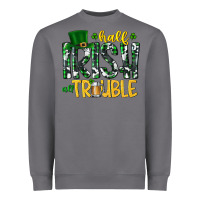 Storm Half Irish All Trouble Heavyweight Sweatshirt - CowhideDigitalArt