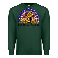 Sports Green god bless america  rainbow Premium Sweatshirt - BarkalooDesign