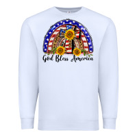 White god bless america  rainbow Premium Sweatshirt - BarkalooDesign