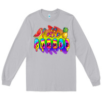 Moon Dust Hello Summer Tie Dye Long Sleeve Tee - CowCowDesign