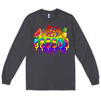 Smoke Hello Summer Tie Dye Long Sleeve Tee - CowCowDesign