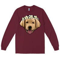 Burgundy Labrador Long Sleeve Tee - Jasminsmagicworld