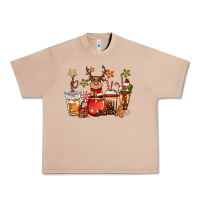 Burro christmas reindeer coffee Urban Heavy Tee - CowGirlArtShop