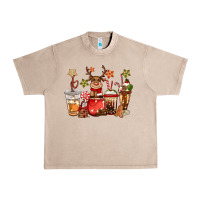 French Oak christmas reindeer coffee Urban Heavy Tee - CowGirlArtShop