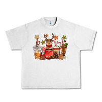 Lunar Rock christmas reindeer coffee Urban Heavy Tee - CowGirlArtShop