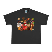 Pigment Black christmas reindeer coffee Urban Heavy Tee - CowGirlArtShop