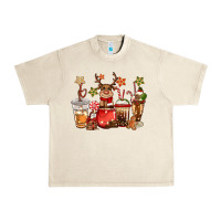 Sandshell christmas reindeer coffee Urban Heavy Tee - CowGirlArtShop