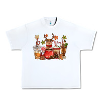 White christmas reindeer coffee Urban Heavy Tee - CowGirlArtShop