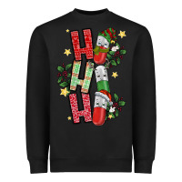 Black ho ho ho pharmacy Heavyweight Sweatshirt - CowhideDigitalArt