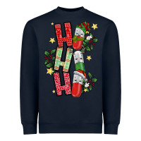 Navy ho ho ho pharmacy Heavyweight Sweatshirt - CowhideDigitalArt