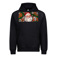 Black christmas with santa Urban Hoodie - AdoDesignShop