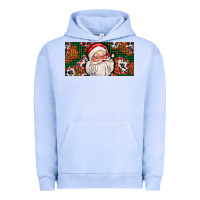 Pigment Grape Ice christmas with santa Urban Hoodie - AdoDesignShop