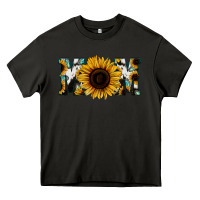 Asphalt Sunflower Turquoise Cowhide Mom Heavy Core Tee - Bettercallsaul