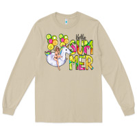 Mushroom Hello Summer Unicorn Long Sleeve Tee - CowCowDesign