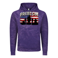 Cloud Purple Freedom 4th of july Vintage Hoodie - CowGirlArtShop
