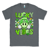 Charcoal Heather lucky vibes Classic Tee - Artiststas