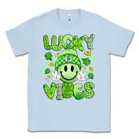 Dusty Blue lucky vibes Classic Tee - Artiststas