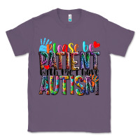 Lavender Please be patient with me i have Autism Classic Tee - NancyCooperArtShop
