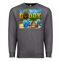 Charcoal Heather daddy bear native Premium Sweatshirt - BarkalooDesign