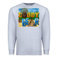 Heather Grey daddy bear native Premium Sweatshirt - BarkalooDesign