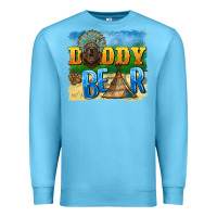 Ocean Blue daddy bear native Premium Sweatshirt - BarkalooDesign