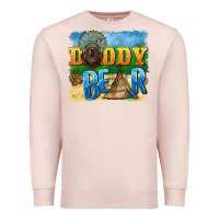 Pale Pink daddy bear native Premium Sweatshirt - BarkalooDesign