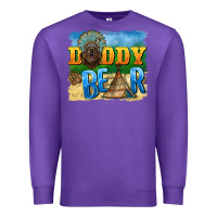 Purple daddy bear native Premium Sweatshirt - BarkalooDesign