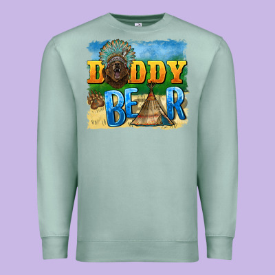 Daddy Bear Native Premium Sweatshirt Designed By Barkaloodesign