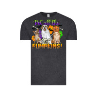 Vintage Black pet all the pumpkins Vintage Tee - CowGirlArtShop