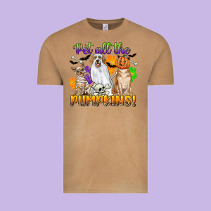 Pet All The Pumpkins Vintage Tee Designed By Cowgirlartshop