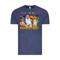 Vintage Denim pet all the pumpkins Vintage Tee - CowGirlArtShop