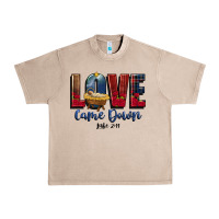 French Oak love came down luke 2 11 Urban Heavy Tee - CowGirlArtShop