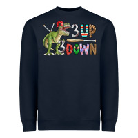 Navy 3 up 3 down rex Heavyweight Sweatshirt - CowhideDigitalArt