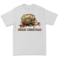 Dove Grey Merry christmas skull Premium Tee - RanaPortraitStore
