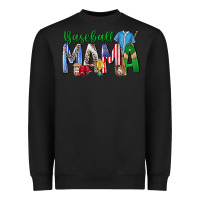 Black baseball mama Heavyweight Sweatshirt - CowhideDigitalArt