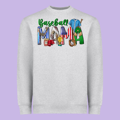 Baseball Mama Heavyweight Sweatshirt Designed By Cowhidedigitalart