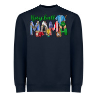 Navy baseball mama Heavyweight Sweatshirt - CowhideDigitalArt