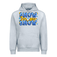 Heather Grey snow snow snow with sparkle Urban Hoodie - AdoDesignShop