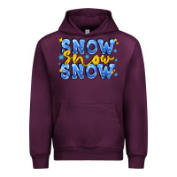 Mauve Wine snow snow snow with sparkle Urban Hoodie - AdoDesignShop