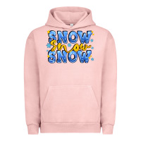 Pigment Salmon snow snow snow with sparkle Urban Hoodie - AdoDesignShop