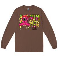Chestnut Summer Girls Flamingo Long Sleeve Tee - CowCowDesign