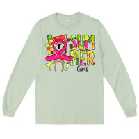 Matcha Summer Girls Flamingo Long Sleeve Tee - CowCowDesign